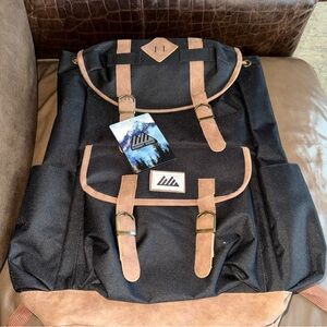 Backpack railmaker Scout Deluxe Drawstring, Black Nora NWT